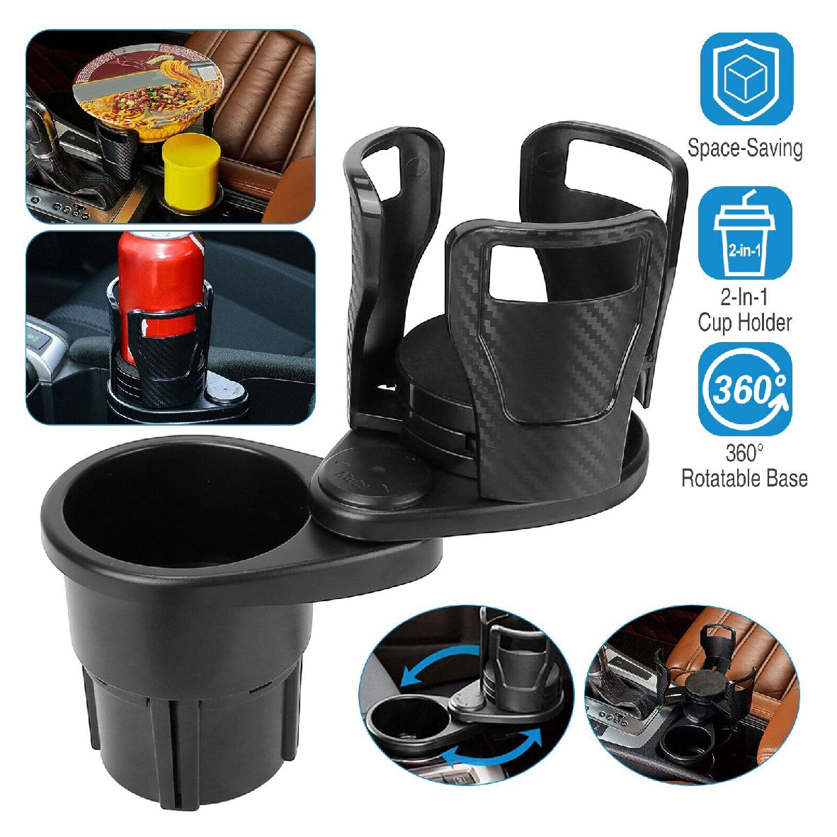 🥇Portavasos Inteligente | Comodidad Premium para tu Auto